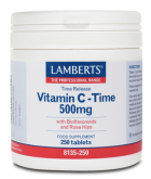 Vitamin C 500 mg Sustained Release with Bioflavonoids and Rosehip 250 Tablets