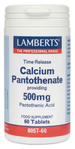 Calcium pantothenate 500 mg sustained release with vitamin B5 60 tablets