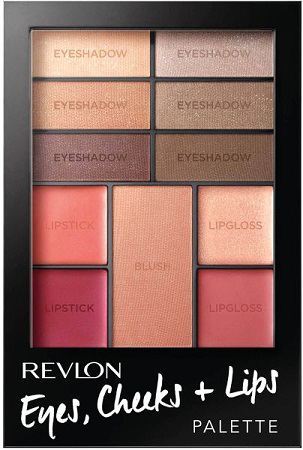 Makeup Palette Eye Shadows, Cheeks + Lips