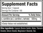 Platinum L-Carnitine 180 Capsules