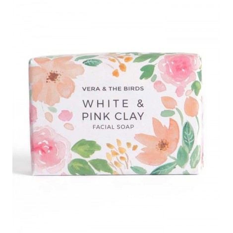 White &amp; Pink Clay Facial Soap 100 gr