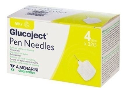 Glucoject Insulin Needle 32gx4mm 100 units