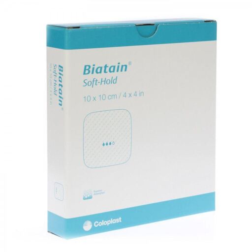 Biatain Soft-Hold dressing 10X10 cm