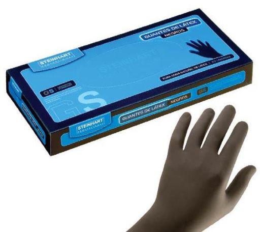 Black Latex Gloves 25 units