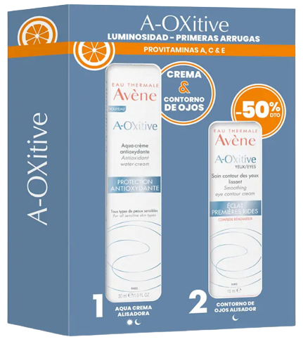 Pack A-OXitive Aqua Smoothing Cream 30ml + Eye Contour 15 ml