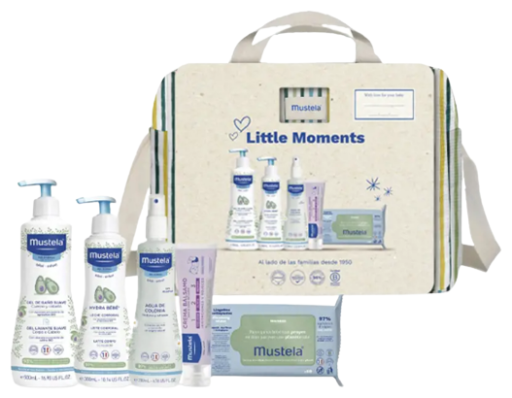 Little Moments Striped Stroller Bag 6 Pieces