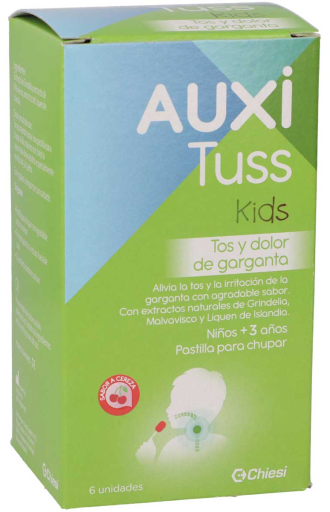 AuxiTuss Kids Cough and Sore Throat 6 Units