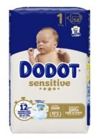 Sensitive Diaper Size 1 2-5 Kg 58 Units